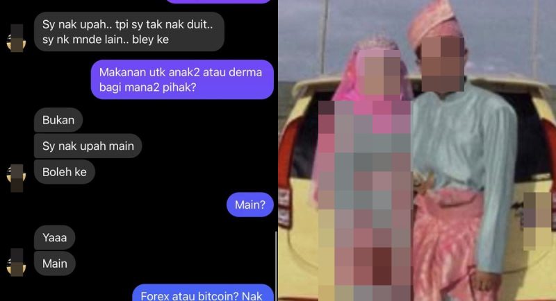Lelaki berstatus suami orang minta lakukan hubungan intim dengan wanita lain sebagai balasan daripada bantuannya.