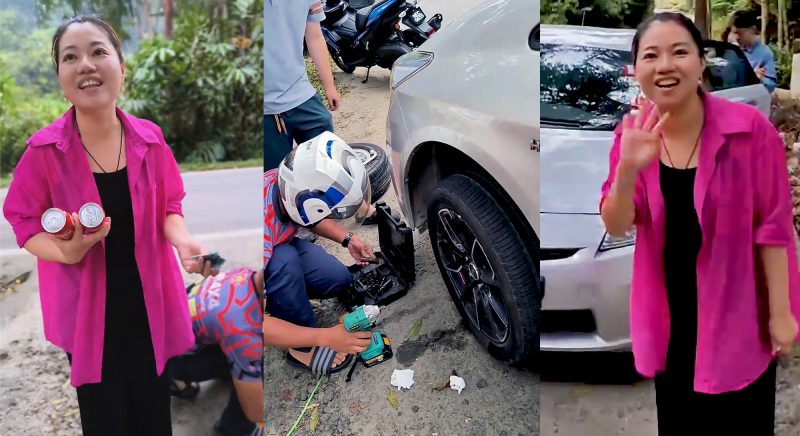 Dua lelaki prihatin bantu pelancong