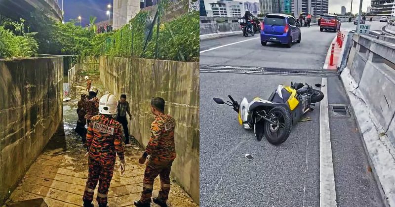 Gambar Lebuh Raya DASH, lokasi kemalangan penunggang motosikal wanita maut.