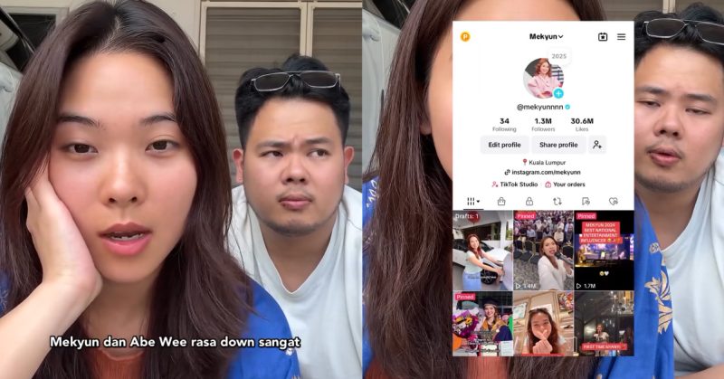 Mekyun kecewa akaun TikToknya dipadam secara tiba-tiba.