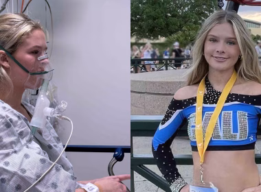 Remaja perempuan sedang terbaring di katil hospital akibat komplikasi paru-paru.