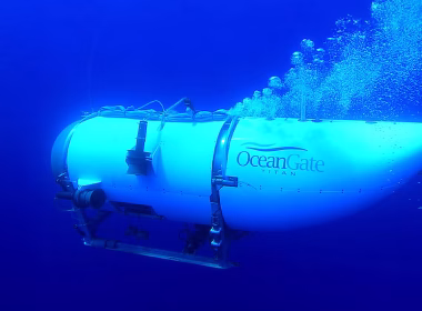 Kapal selam Titan milik OceanGate ketika dalam misi ke dasar laut