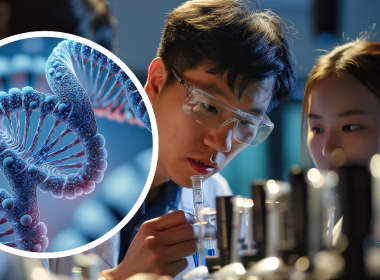 Saintis Jepun menjalankan eksperimen penyuntingan genetik menggunakan teknologi CRISPR dalam makmal.