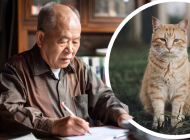 Warga emas China menulis wasiat sambil memikirkan kucing kesayangannya