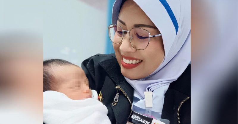 Misi Konah dan baby Zara Qairina.