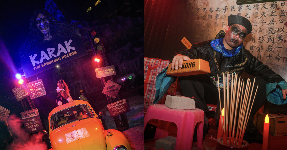 Pameran seram Nights of Fright 11 di Sunway Lagoon dengan rumah hantu Karak dan ritual menyeramkan Poh Kong.