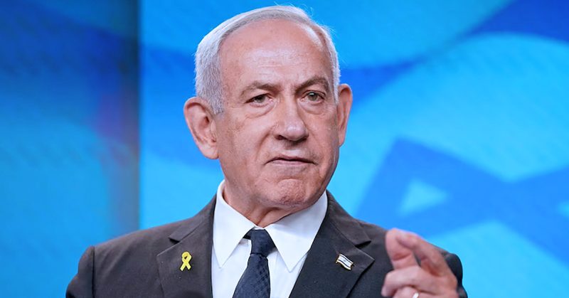 Benjamin Netanyahu berucap di hadapan media, isu laluan penerbangan diubah kerana takut ditahan ICC.