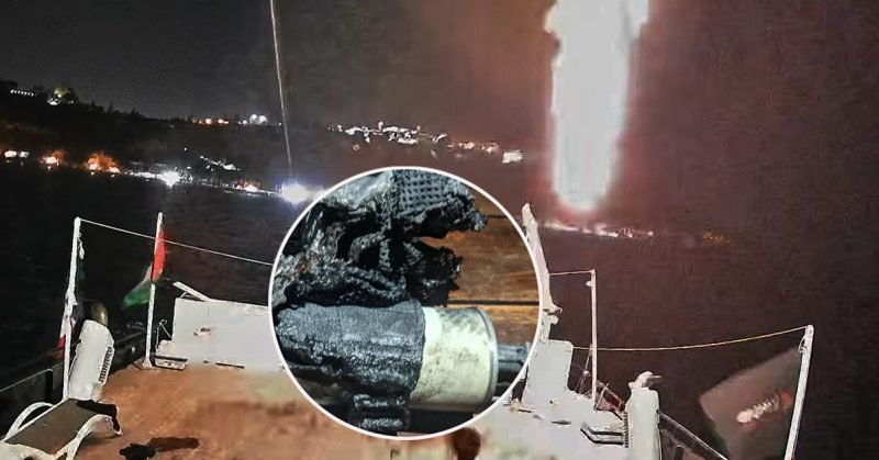 Bot yang dinaiki peserta Global Sumud Flotilla diserang dron.