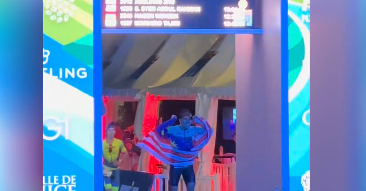 Syed Saddiq berjaya menamatkan kejuaraan di Ironman Dunia 2025, di Nice, Perancis.