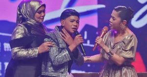 Keadaan Amad ketika berada di pentas Grand Finale TTMM.