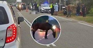 Lokasi kejadian kemalangan yang meragut nyawa seorang pekerja UiTM Jasin Melaka.