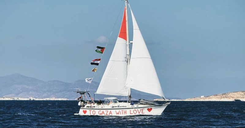 Gambar kapal Global Sumud Flotilla menuju Gaza membawa misi kemanusiaan.