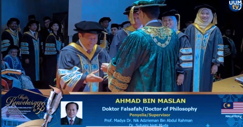 Ahmad Maslan terima PHD dari UUM