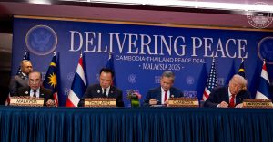 Perjanjian Damai Kuala Lumpur yang ditandatangani oleh Thailand dan Kemboja bulan lalu.
