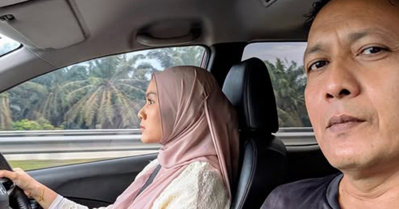 Selfie terakhir Wan Adlin Nadhilah bersama bapanya.
