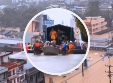 Gambar kecil pasukan keselamatan Malaysia yang mendapat pujian netizen Thailand.
