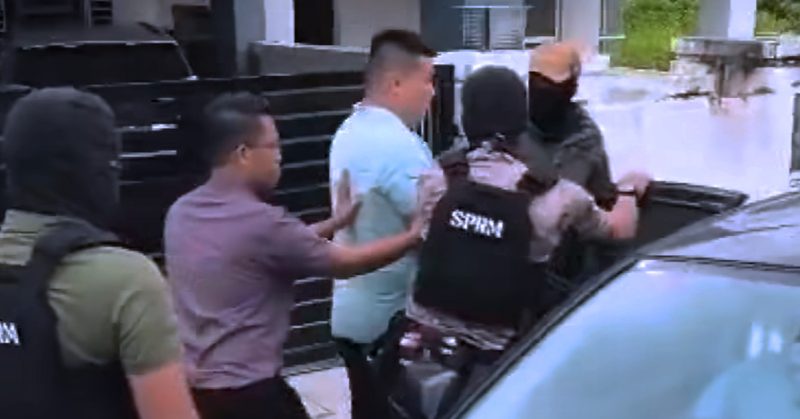 Albert Tei ditahan SPRM di kediamannya.