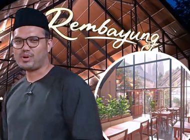 Restoran Rembayung Khairul Aming di Kampung Baru berkonsep kampung moden.