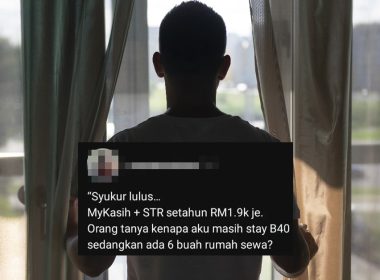 Gambar ilustrasi lelaki dari belakang melambangkan isu dakwaan penerima STR miliki beberapa rumah sewa