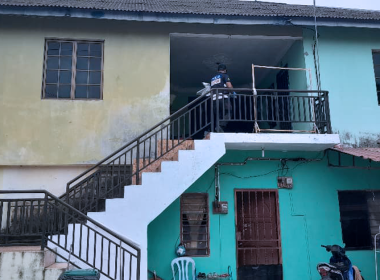 Lokasi wanita hamil tujuh bulan ditemukan maut di rumah sewa Kampung Makam, Kota Tinggi.