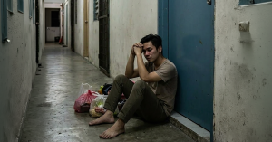 Notis rampasan unit PPR oleh DBKL dilekatkan pada pintu rumah sewa di sebuah koridor flat.