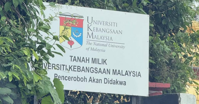 Pembinaan kuil tidak sah di UKM.