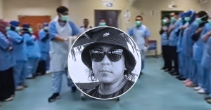 Allahyarham Saripul menerima penghormatan terakhir 'walk of honor' dari staf HSNZ