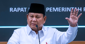 Presiden Prabowo Subianto menyatakan Indonesia negara paling selamat jika perang dunia ketiga.