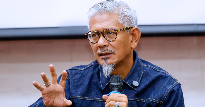 Aktivis Malaysia Zainal Rashid Ahmad menyampaikan kenyataan berkaitan misi Global Sumud Flotilla (GSF) 2.0