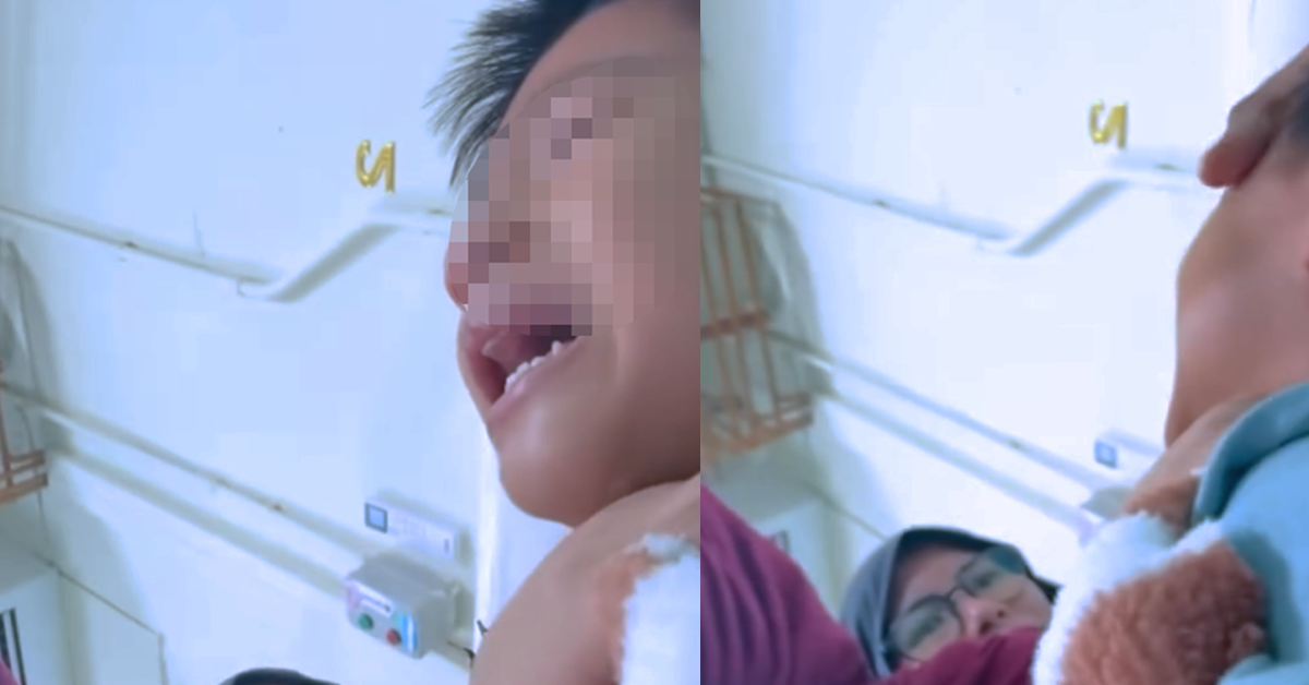 Kanak-kanak lelaki 7 tahun mengalami kecederaan saraf kaki akibat kemalangan jalan raya.