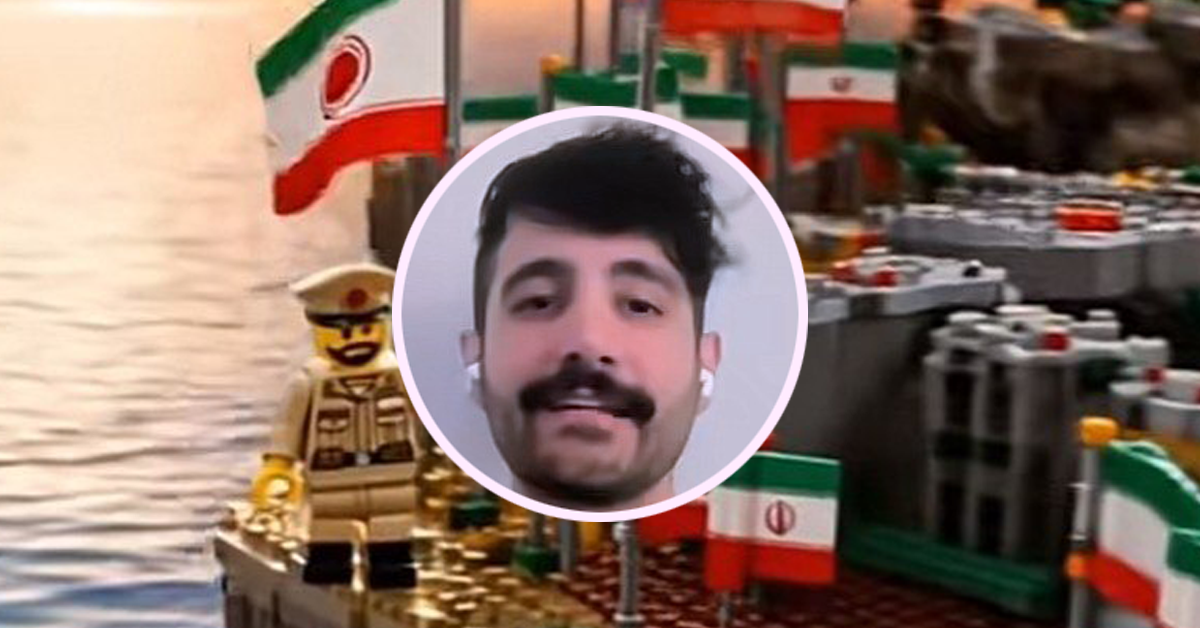 Animasi video LEGO karya Mahdi Hemmat yang menggambarkan isu konflik semasa Iran, Amerika Syarikat dan Israel