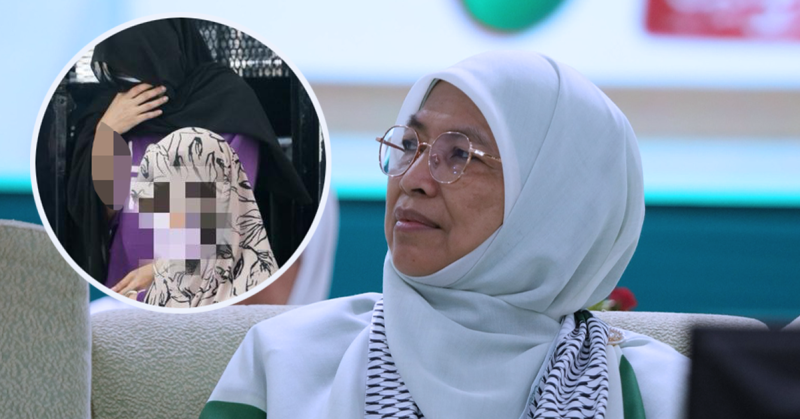 Muslimat PAS bangkitkan isu tahanan yang diberikan pakaian tidak menepati syariah.