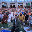 Alif Satar bersama konvoi motosikal Ride Subuh di Masjid Yayasan Mohamad Noah di Genting Highlands