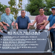 Ahli Jawatankuasa Harian PAS Selangor meninjau Monumen Rukun Negara di Dataran Selangor sebagai menjunjung titah Sultan Selangor.