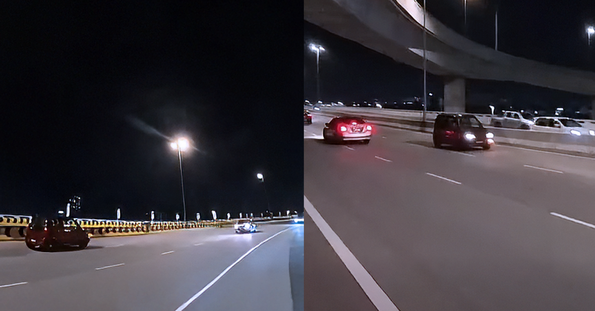 Kereta dipandu melawan arus di Lebuhraya DASH Petaling Jaya oleh seorang wanita warga emas