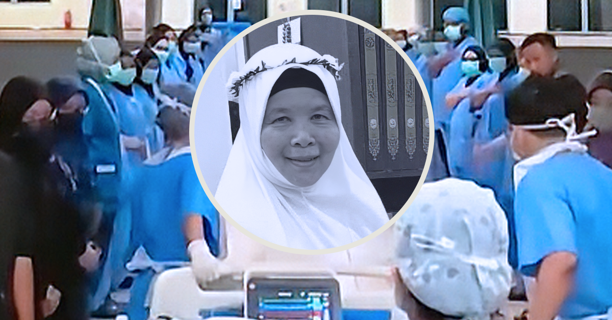 Penghargaan Walk of Honour di Hospital Sungai Buloh bagi misi pendermaan organ Allahyarhamah Hajjah Normah