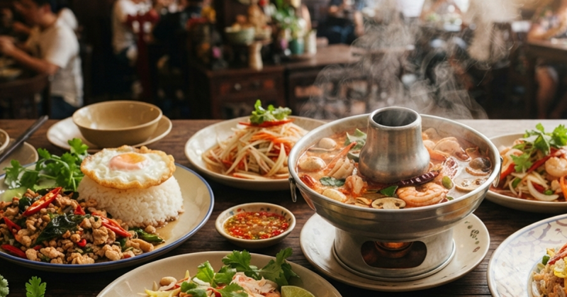 Pelanggan menikmati hidangan masakan Thai di sebuah kedai Siam yang menjadi pilihan ramai rakyat Malaysia.