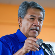 Datuk Seri Mohamad Hasan memberi kenyataan media mengenai PRN Johor dan isu Najib Razak