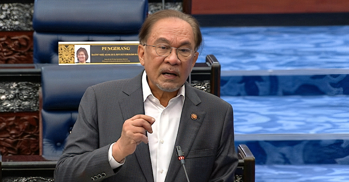 Perdana Menteri Anwar Ibrahim menjawab isu logo RTM dalam hantaran PH di Dewan Rakyat