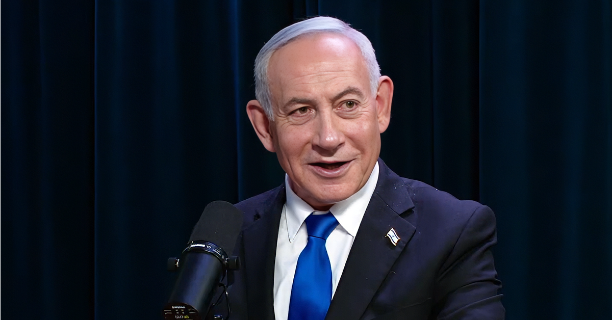 Benjamin Netanyahu ketika muncul dalam podcast membincangkan sokongannya terhadap Argentina dan Presiden Javier Milei.