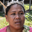 Juliana bersama anaknya menyuarakan kebimbangan selepas mendakwa suaminya ditahan berkaitan isu tanah adat Orang Asli