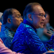 Anwar Ibrahim ketika menghadiri Forum Ilmuwan Malaysia MADANI Siri 13 di Universiti Malaya