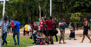 Awie MBR merakam keadaan taman awam di Taman Wilayah Selayang yang didakwa sering digunakan warga asing.