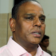 Datuk Seri M Saravanan hadir di Mahkamah Sesyen bagi menghadapi tiga pertuduhan menerima suapan RM1.097 juta