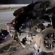 Rakaman papan pemuka menunjukkan sekumpulan gajah melintas di LPT2 sebelum MPV terbabit kemalangan berhampiran Exit Cheneh, Kemaman.