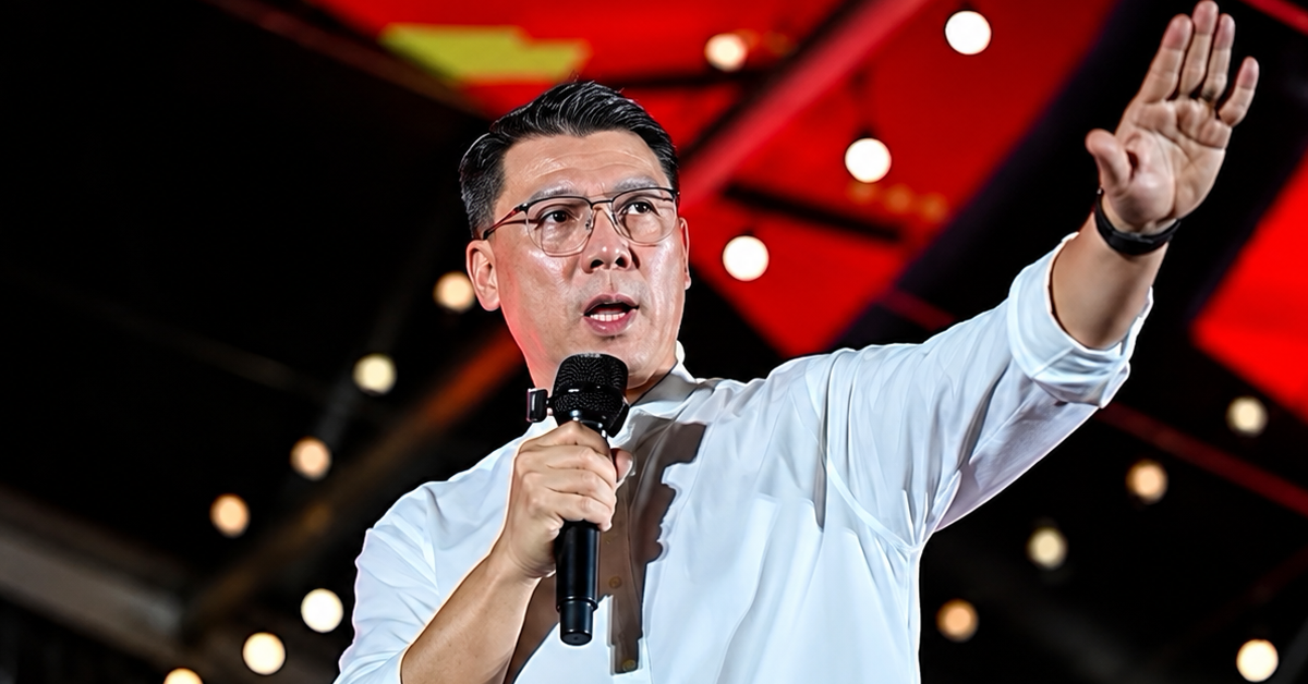 Nga Kor Ming ketika menyatakan keyakinan terhadap ‘gelombang merah’ PH di Perak