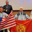 Wan Harriz Wan Abdul Qayyum meraikan kejayaan selepas muncul juara Little HIPPO English di Doha, Qatar