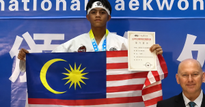 Pelajar MPI Kelantan Muhammad Esyhan Izz Rifqi memenangi tiga pingat emas dalam kejohanan taekwondo antarabangsa di China