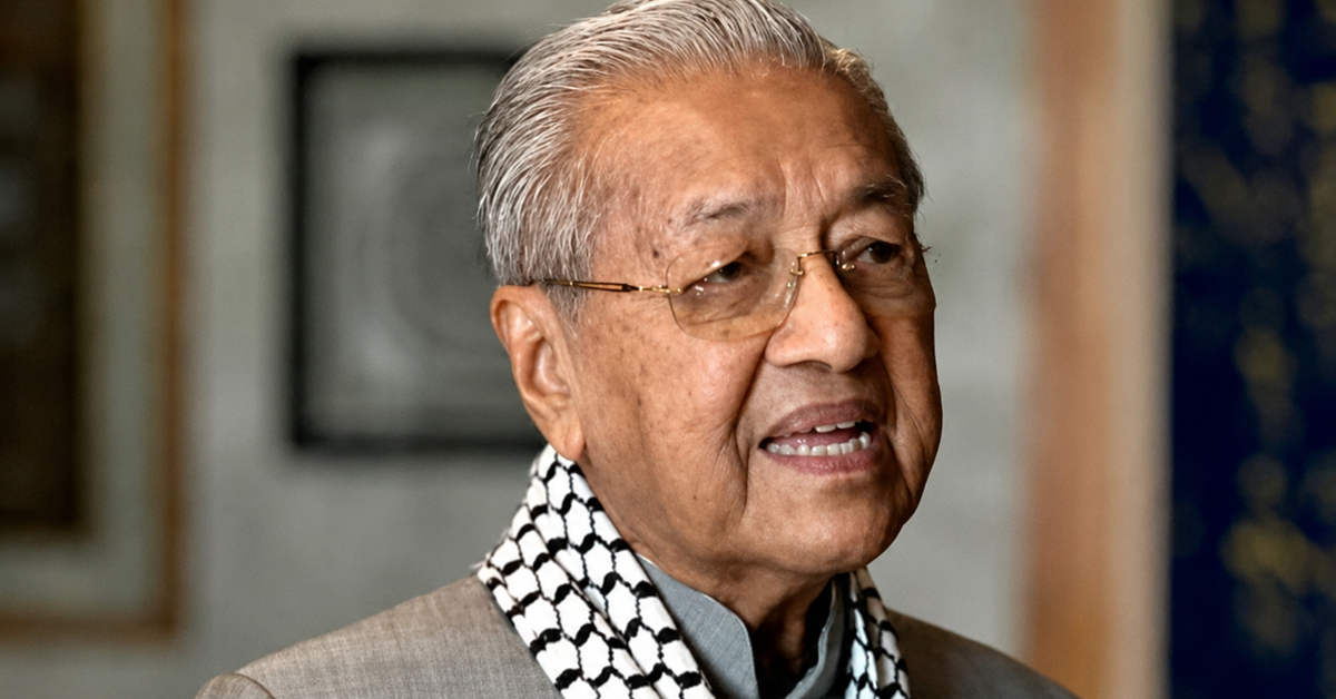 Tun Dr Mahathir Mohamad mengkritik pendirian Benjamin Netanyahu mengenai penubuhan negara Palestin