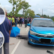 Lokasi kemalangan di Jalan Nyior Chabang, Langkawi, yang meragut nyawa dua pelajar sekolah menengah.